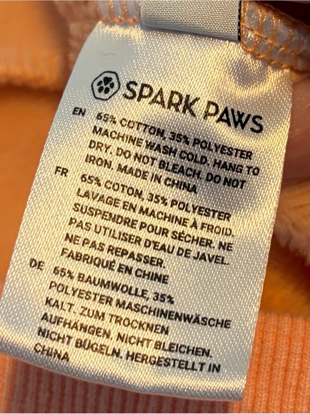 Spark Paws Cotton Candy Pullover Pastel Color Block Hoodie - Picture 5 of 6